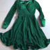 Rochie din pliseu verde